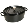 thumbnail image 1 of Staub Cast Iron Oval Cocotte, Dutch Oven, 5.75-quart, serves 5-6, Made in France, Black, 1 of 2