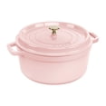 thumbnail image 1 of Staub Cast Iron Round Cocotte 7-quart-Peony Pink, 1 of 12