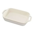 thumbnail image 1 of Staub Ceramic 10.5" x 7.5" Rectangular Baking Dish - Rustic Ivory, 1 of 3