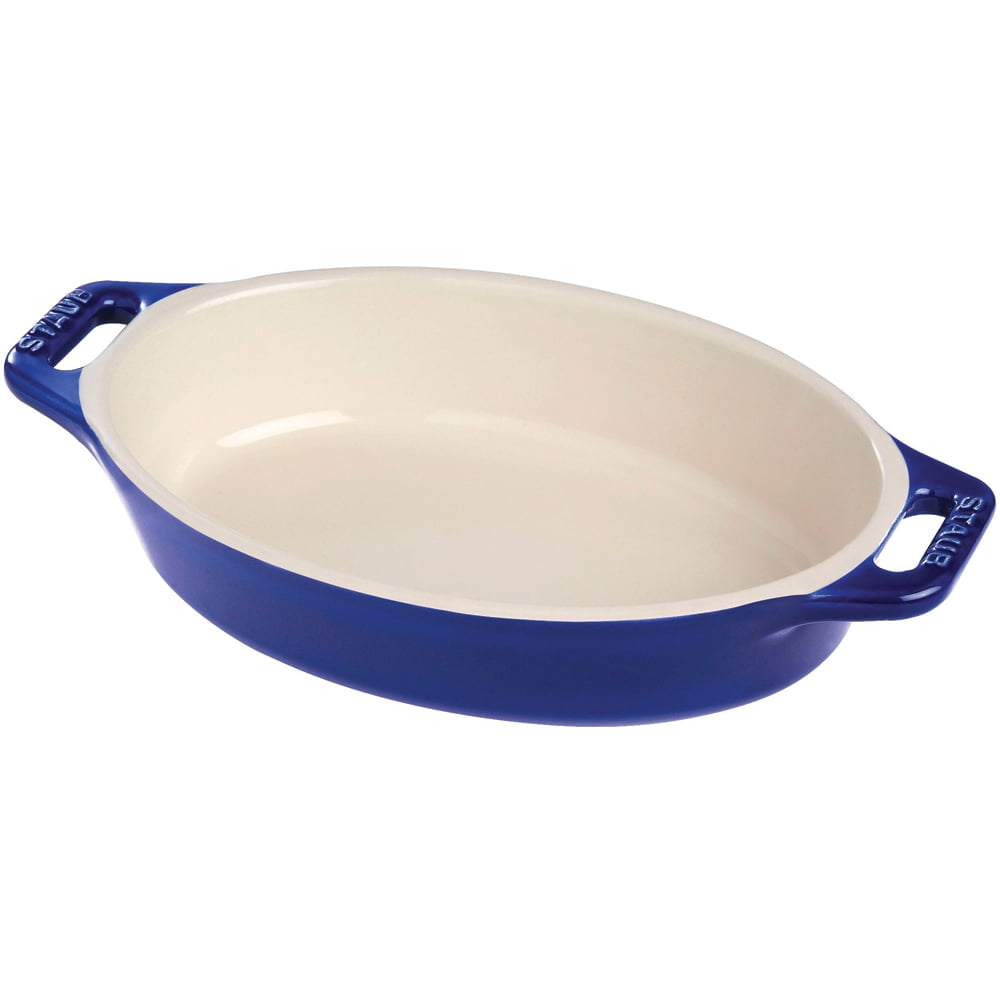 New STAUB Ceramics Oval Baking Dish 1.1 Qt 9”x6” Cherry