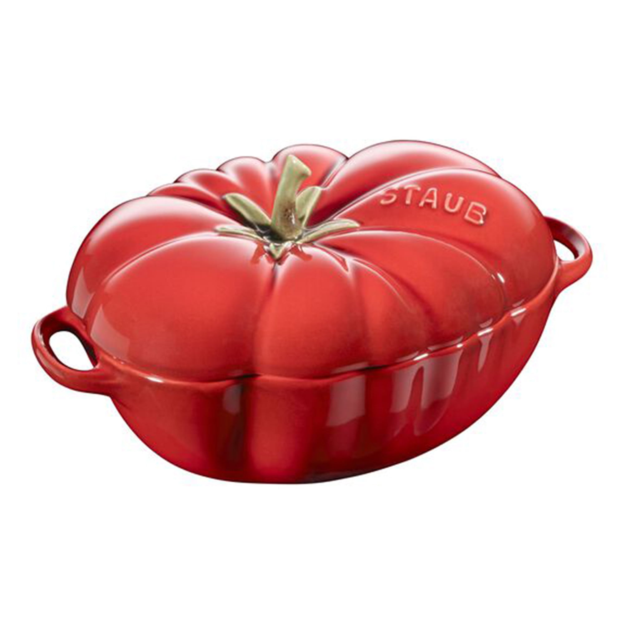 Cherry Red Enameled Cast Iron Tomato Cocotte
