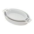 thumbnail image 1 of Staub Ceramic 2-pc Oval Baking Dish Set - White, 1 of 6