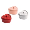 thumbnail image 1 of Staub Ceramic 3-pc Mini Heart Cocotte Set - Cherry, Pink, White, 1 of 5