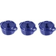 thumbnail image 1 of Staub Ceramic 3-pc Mini Round Cocotte Set - Dark Blue, 1 of 6