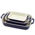 thumbnail image 1 of Staub Ceramic Baking Dish Set, 3pc, Dark Blue, 1 of 6