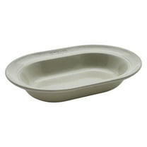 Staub Ceramic Dinnerware 10-inch Oval Serving Dish - White Truffle