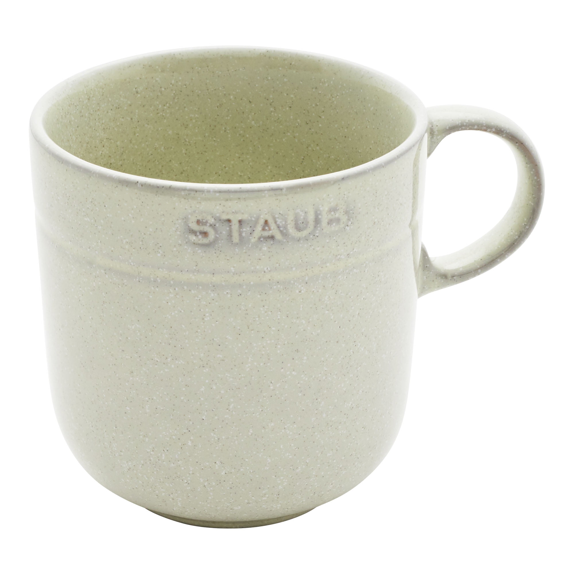 Staub White Truffle Ceramic 16oz Stoneware Mug Set