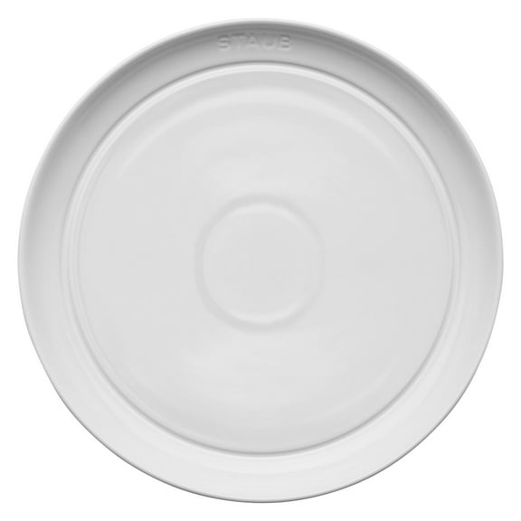 Staub Ceramic Dinnerware 4-pc 9-inch Salad Plate Set - White