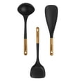 thumbnail interactive-video image 1 of Staub Silicone with Wood Handle 3-pc Cooking Utensil Set, 1 of 5