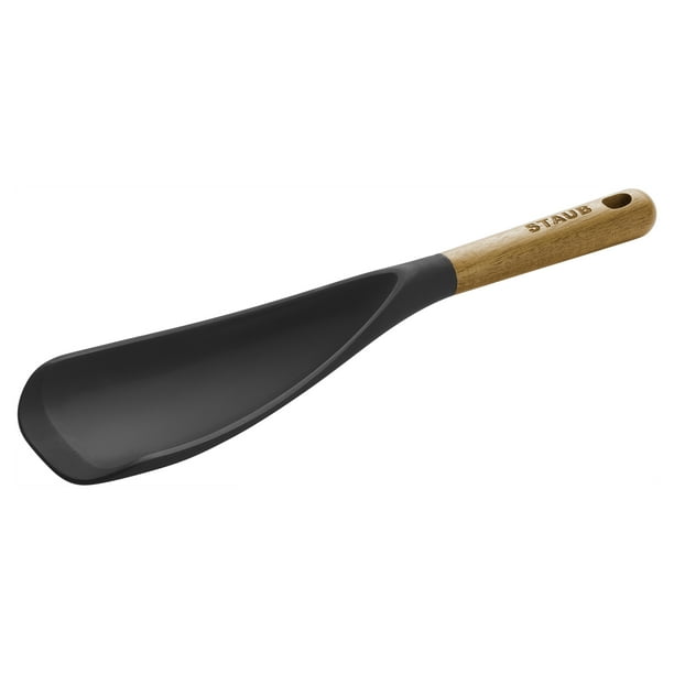 Staub Silicone with Wood Handle Cooking Utensil, Multifunction Spatula