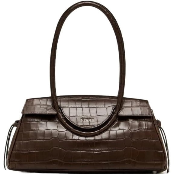 Staud Women's Maude Shoulder Bag, Espresso Croco