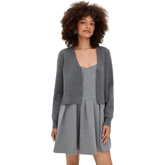 Staud Women's Milo Mixed Media Mini Dress, Static, S