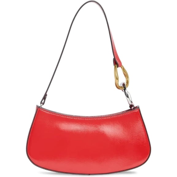 Staud Women's Ollie Leather Shoulder Bag, Cherry