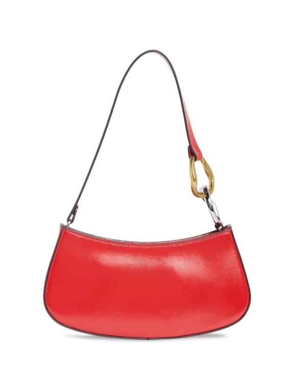 Women's Ollie Leather Shoulder Bag, Cherry
