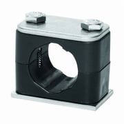 Stauff Tube Clamp,2.68in H,316 SS,Size 1-1/4in SP-532-ACT-DP-AS-U-W5-K-642012