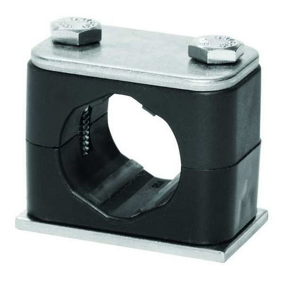 Stauff Tube Clamp,2.68in H,316 SS,Size 1-3/8in SP-535-ACT-DP-AS-U-W5-K-642012