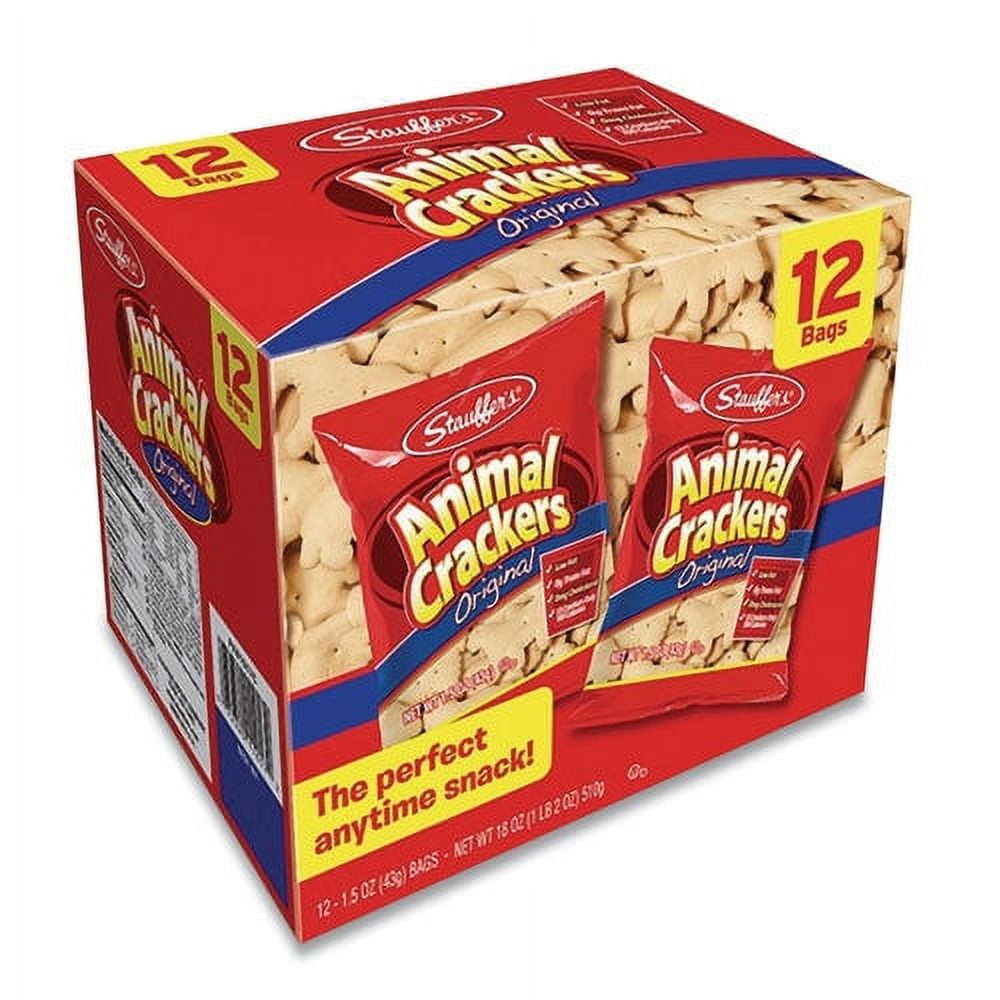 Stauffer's Healthy Original Animal Crackers, 1.5 Oz Bag, 12box Pack