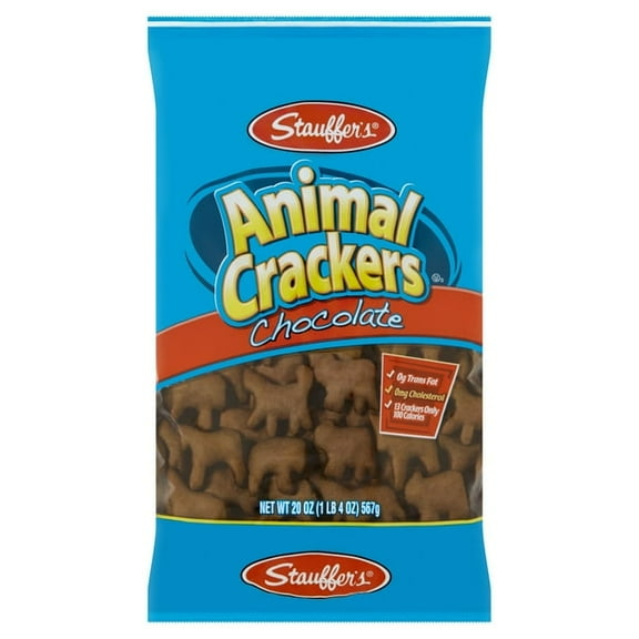 Stauffer's Animal Crackers Chocolate, 20oz Shelf-Stable Bag,pack of 2.