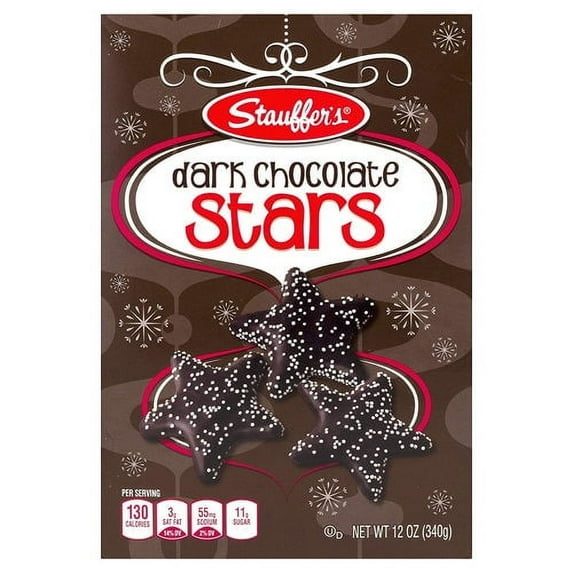 Stauffer's Dark Chocolate Stars Cracker, 12 oz