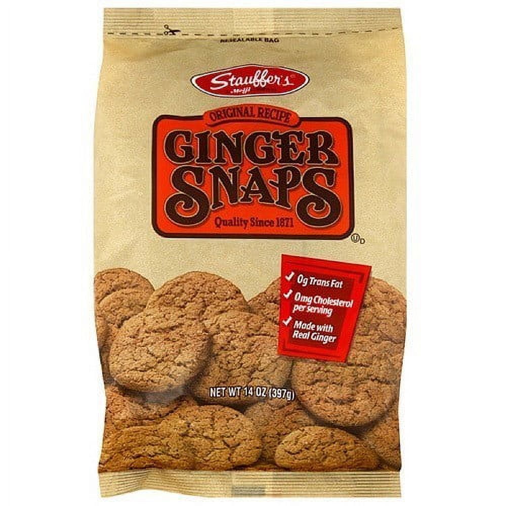 Stauffer's Real Ginger Snaps Cookies, Family Snack, 14 oz (Pack of 12