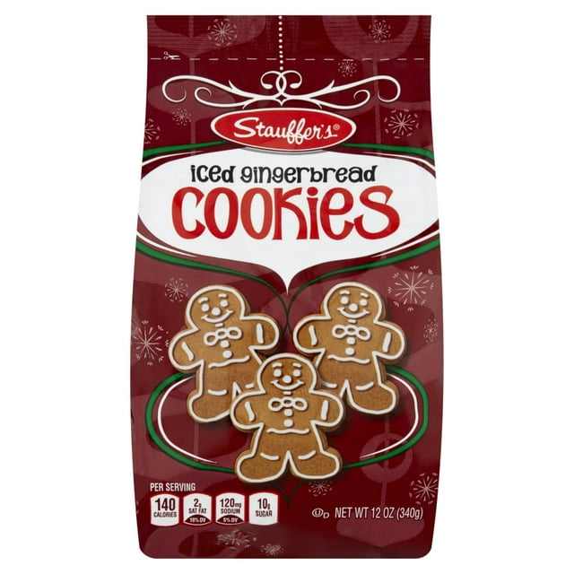 Stauffer's Iced Gingerbread Cookies, 12oz