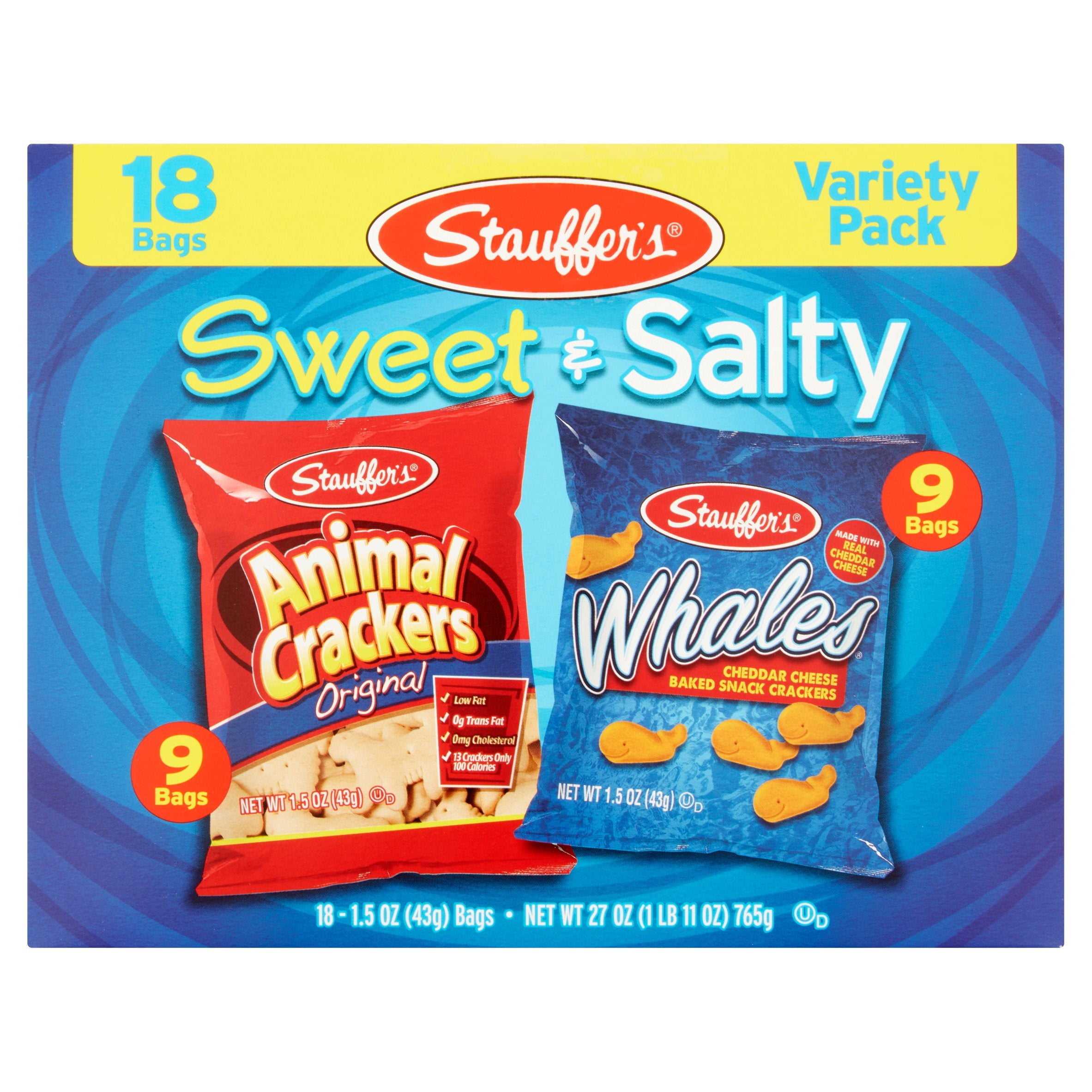 Stauffer's Original Animal Crackers & Whales Cheddar Cheese Crackers
