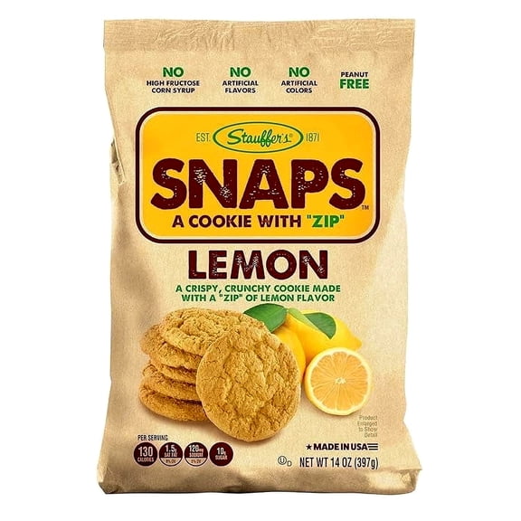 Stauffer's Original Recipe Lemon Snaps 14 oz. Bags (3 Bags)
