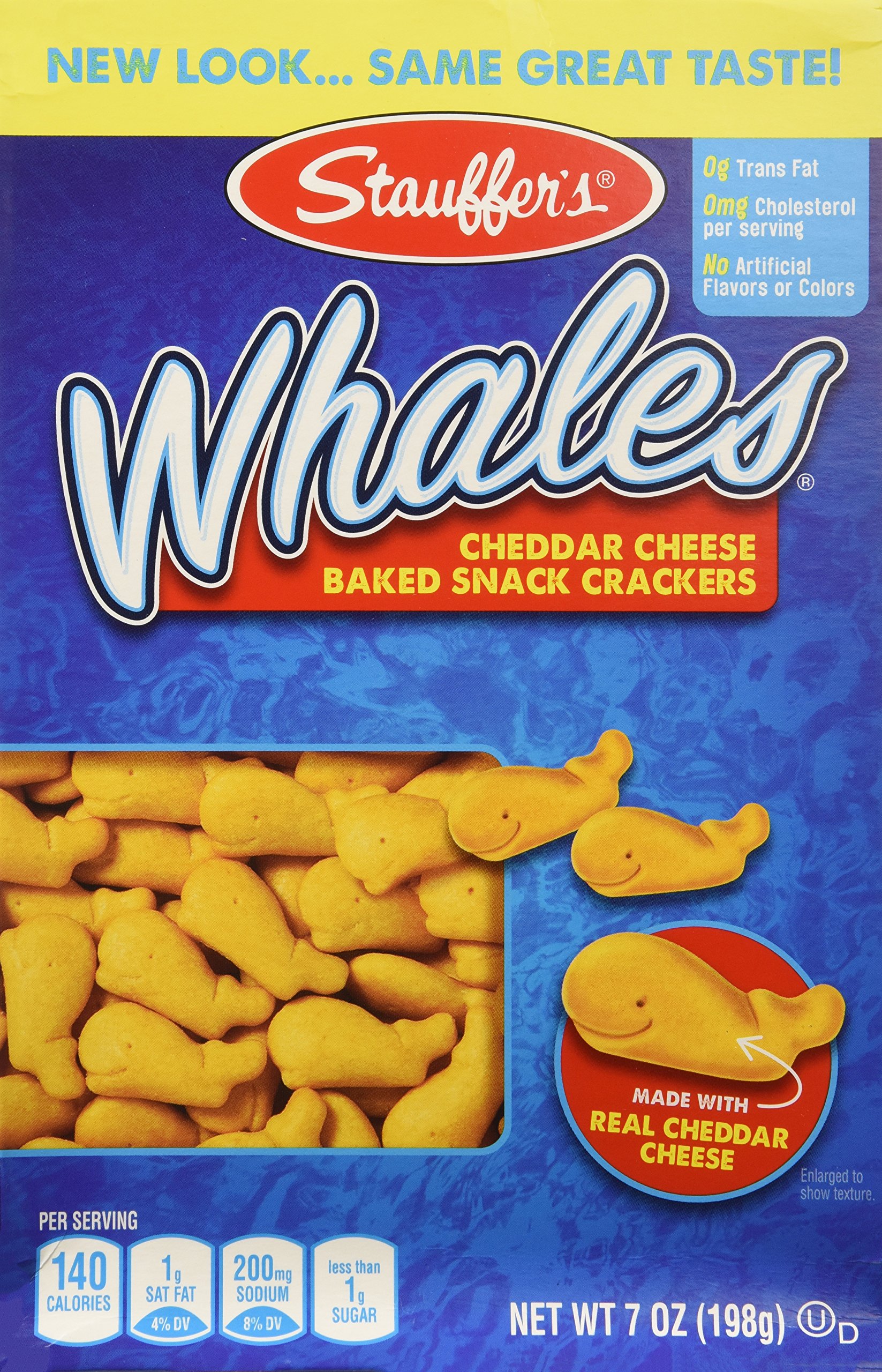 Stauffers Whales Baked Cheddar SBF3 Snack Crackers, (2) 7 Oz Boxes ...