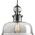 thumbnail image 1 of Staunton Collection One-Light Graphite Smoke Glass Global Pendant Light, 1 of 10