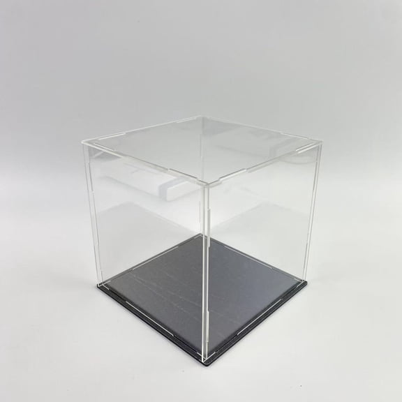 Stawhi Decorative boxes made of plastic,Transparent plastic Square Cube Containers with Lid Storage Boxes