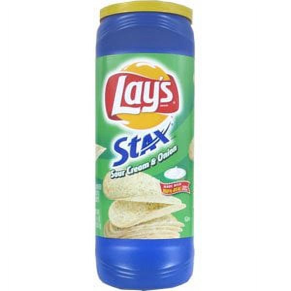 Stax Sour Cream & Onion Potato Crisps 5.5 oz (Pack of 12)