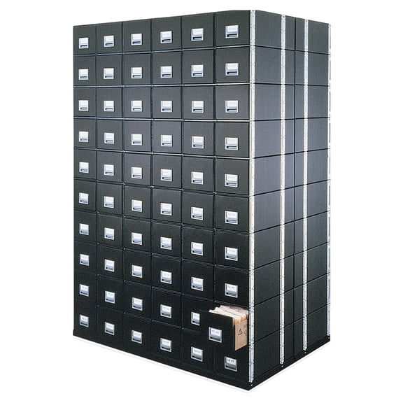 CASE STOR/DRWR LGL 10.5X15X24 BLK FEL00512 PACK OF 6