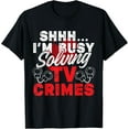 thumbnail image 1 of Stay At Home Detective True Crime Serial Killer TV Show T-Shirt, 1 of 4