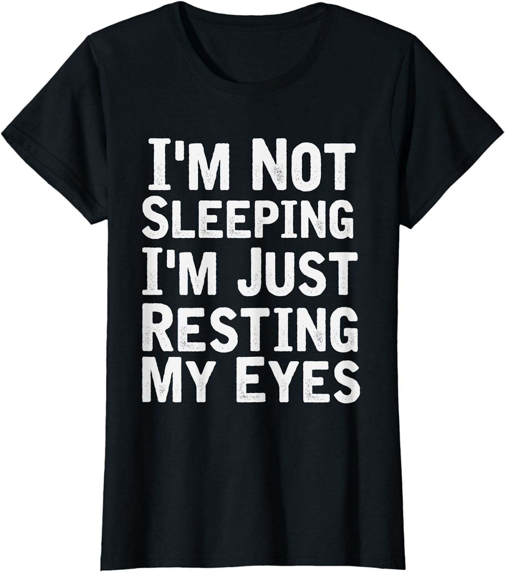 Stay Awake with Style Funny Dad Joke TShirt for the Sleepy Eye