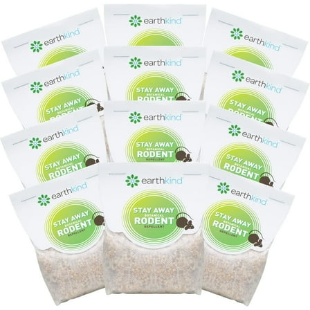 Stay Away Rodent Repellent - Pest Control for Indoor Use - Safe for Kids & Pets When Used As Directed - with Plant Fibers, Balsam Fir & Fragrance Oil - 12-Pack