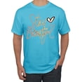 thumbnail image 1 of Stay Beautiful Positivity Quote Saying Pop Culture Men's Graphic T-Shirt, Light Turquoise, 4XL, 1 of 3