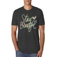 thumbnail image 1 of Stay Beautiful Positivity Quote Saying Pop Culture Mens Premium Tri Blend T-Shirt, Vintage Black, Medium, 1 of 3