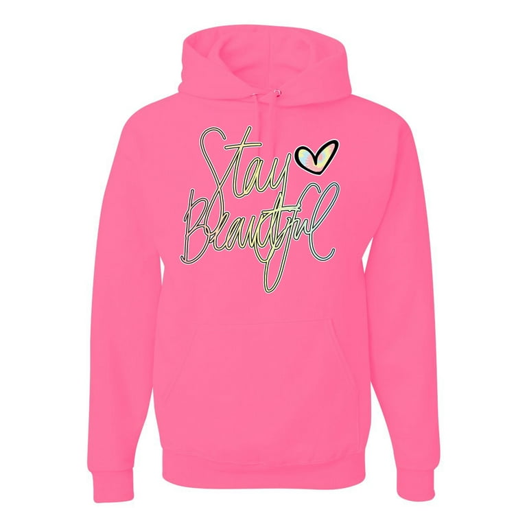 Pink best sale graphic hoodie