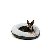 Stay Boris Dog Bed, Small Dog, Round Cuddler Pet Bed, Machine Washable, Size 22"x22"x8", Color Gray
