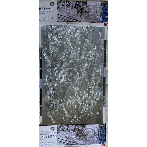 Stay Bright 100 Led Glitter Gem Garland