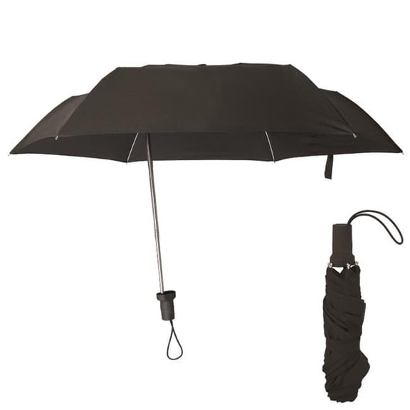 Stay Centre Eccentric Folding Umbrella Black