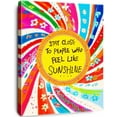 thumbnail image 1 of Stay Close to People Who Feel like Sunshine Wall Art,Inspirational Quotes Canvas Wall Art for Teens Girls Bedroom Nursery Dorm Wall Decor,Encouragements Gifts for Girls Sister Daughter, 1 of 6