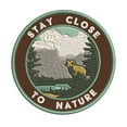 thumbnail image 1 of Stay Close To Nature 3.5 Inch Iron Or Sew On Embroidered Fabric Badge Patch Seek Adventure, National Park Iconic Series, 1 of 2