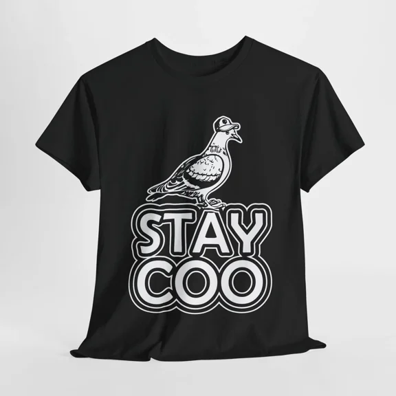 Stay Coo Funny Bird Pidgeon Shirt | Funny Trendy Internet Joke Tee | Humor Shirt
