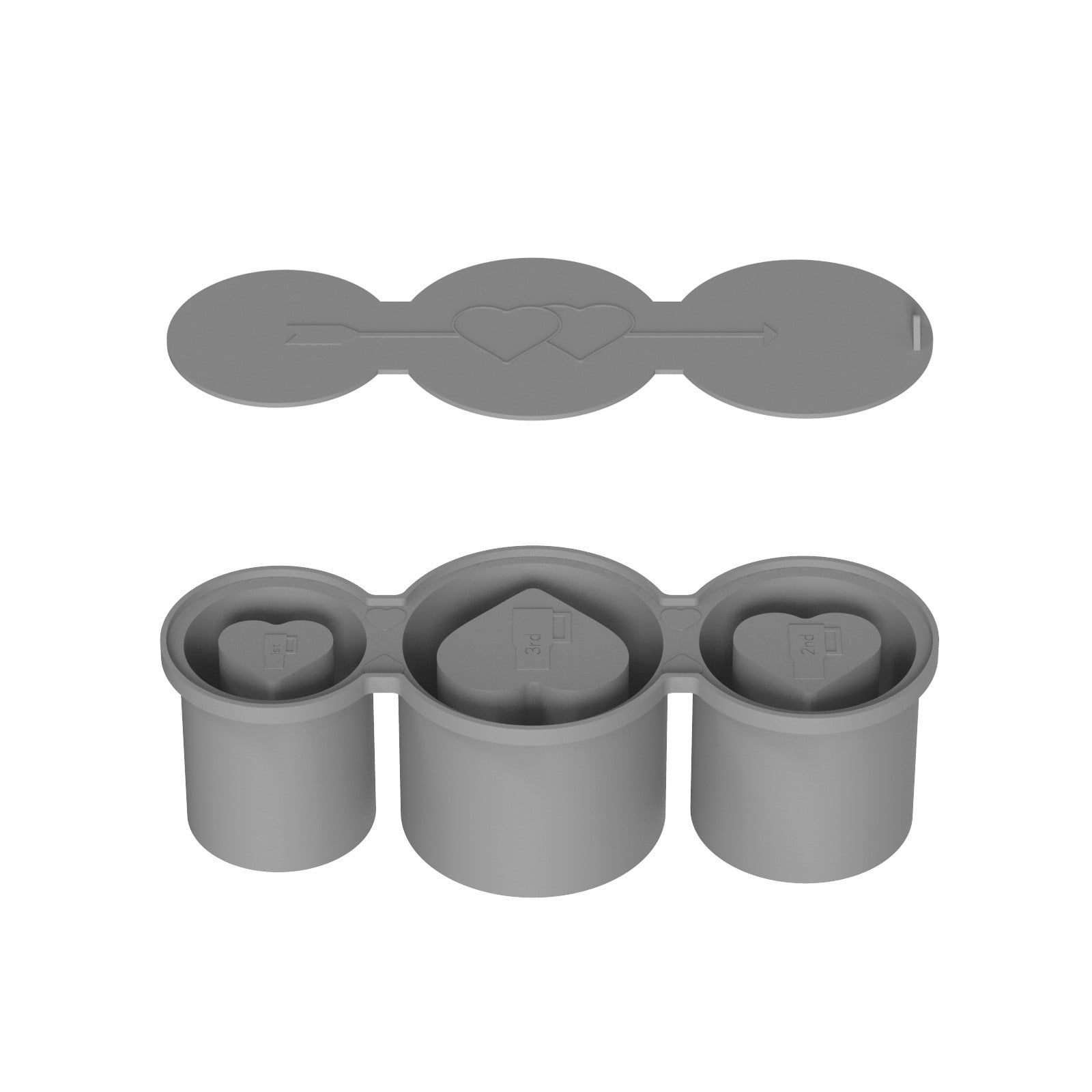 Stay Cool And Hydrated With Our LoveShaped Ice Tray With Lid Easy