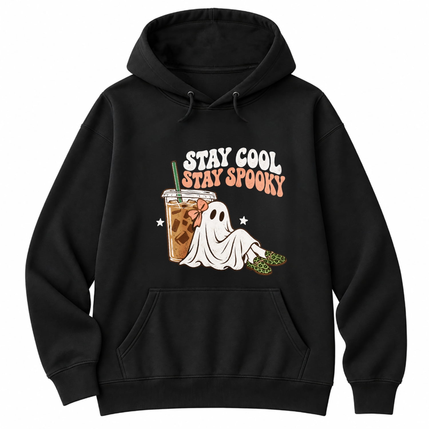 Stay Cool Stay Spooky Women's Hooded Sweatshirt Printed Pattern Hoodie ...