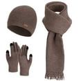 thumbnail image 1 of Stay Cozy All Winter Long With This Ultra Soft Knit Scarf And Hat Set Complete With Elegant Fringe For Cold Weather Adventures, 1 of 3