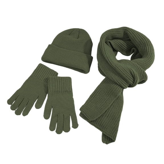 Stay Cozy All Winter Long With This Ultra Soft Knit Scarf and Hat Set Perfect For Layering in Cold Weather