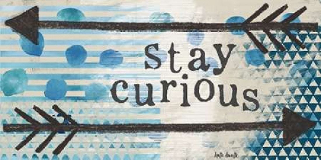 Stay Curious - Blue Canvas Art - Katie Doucette (10 x 20)