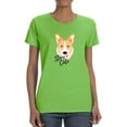 thumbnail image 1 of Stay Cute Happy Corgi T-Shirt Women -Image by Shutterstock, Female Small, 1 of 4
